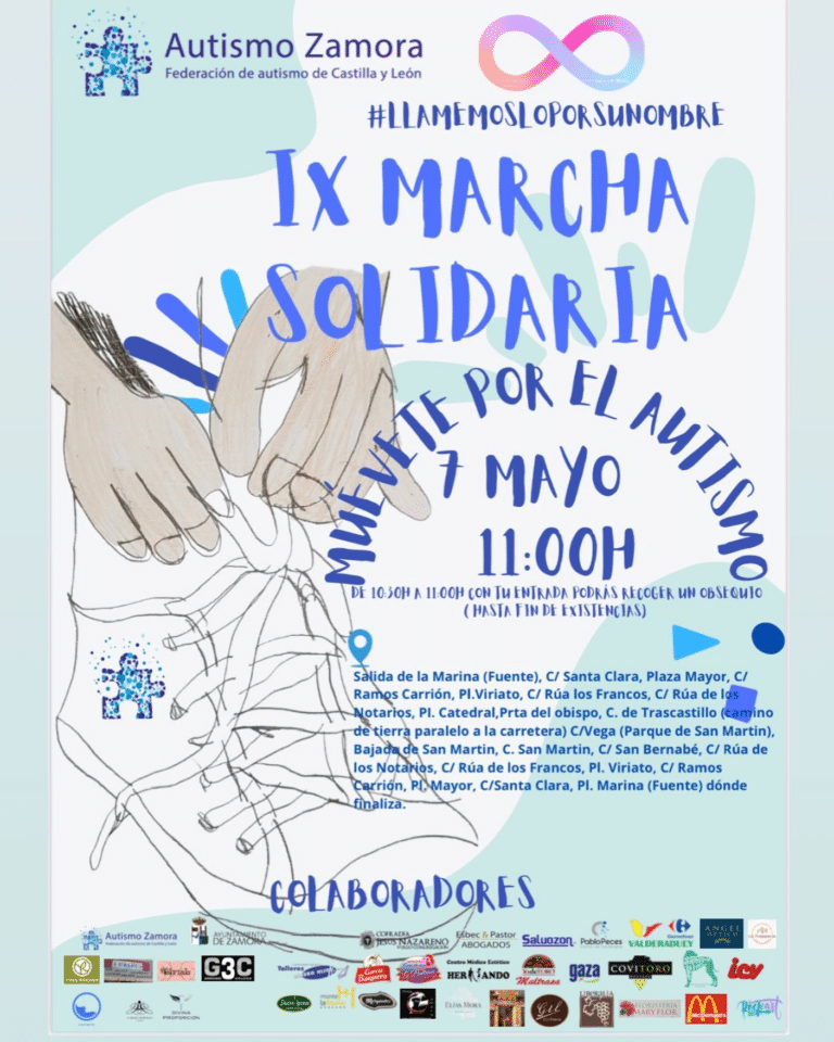Últimos días para la IX Marcha Solidaria en Favor de las personas con autismo