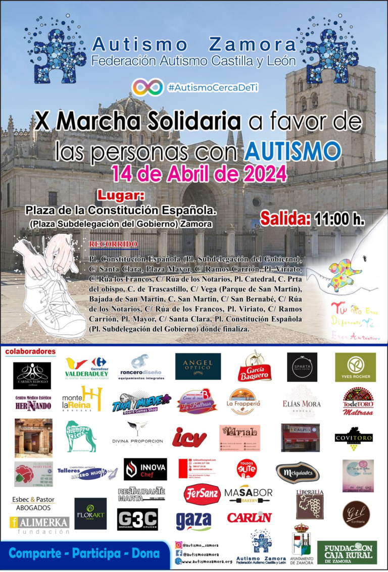 ¡Todo preparado para la Marcha por el Autismo 2024!