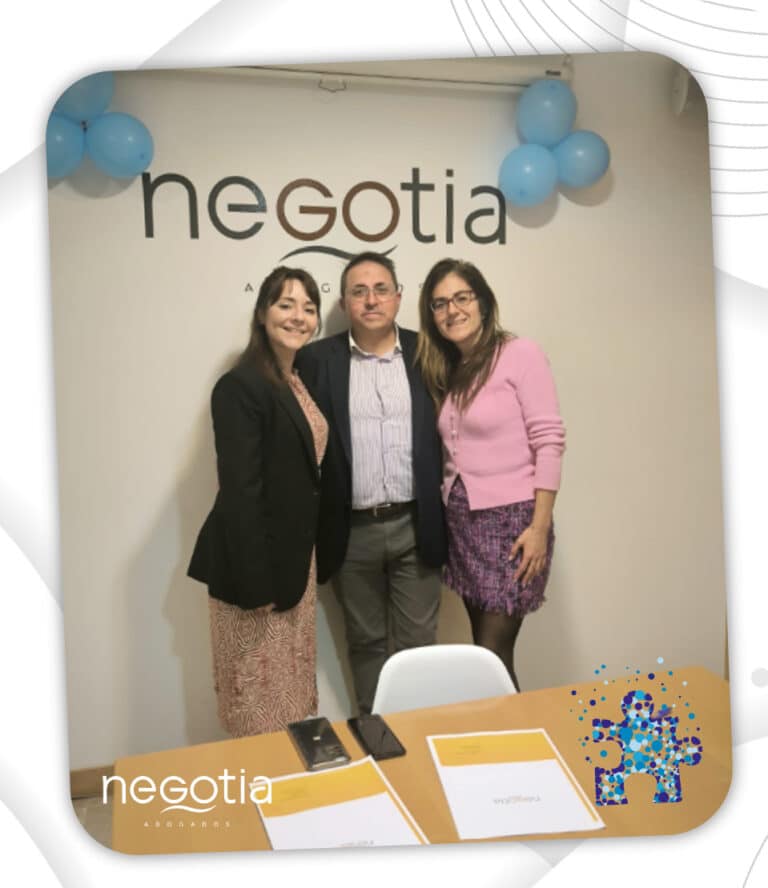 Firma de Convenio de Colaboración entre Autismo Zamora y Negotia Abogados y Asesores S.L.P.