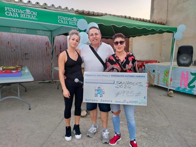Éxito en la VIII Marcha Solidaria de Sanzoles: Recaudados 975 euros a favor de la Asociación de Autismo de Zamora