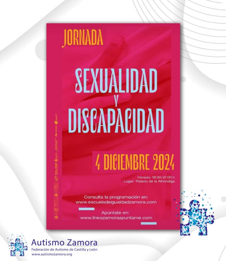 Representantes de Autismo Zamora asisten a la jornada «Sexualidad y Discapacidad»