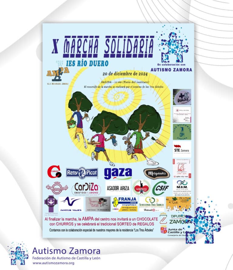 Autismo Zamora, presente en la X Marcha Solidaria organizada por el IES Río Duero
